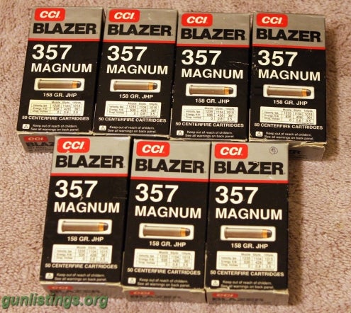 357 magnum ammo. Please see all of my guns, accessories and ammo for sale at: http://home.comcast.net/~saleatrobs/index.htm. Ammo