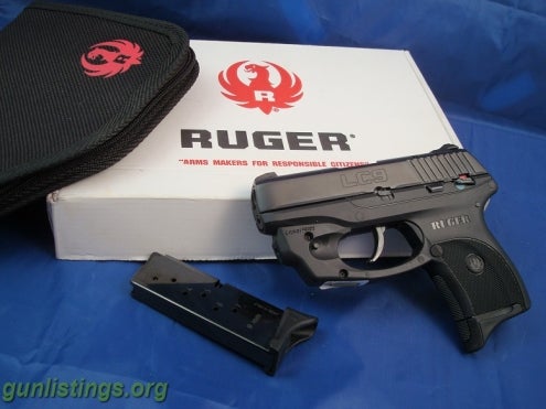 Pistols RUGER LC9 9MM With LASER Like New Extra Mag