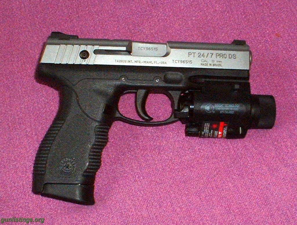Pistols Taurus 24/7 Pro DS 9mm W/ M6 Laser-Light