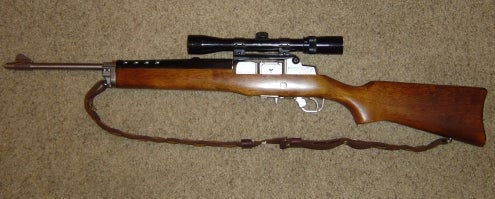 Rifles Ruger Mini 14 Stainless With Scope