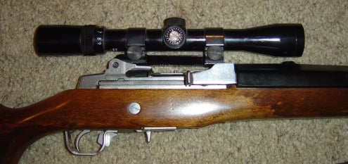 Rifles Ruger Mini 14 Stainless With Scope