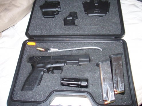 Pistols Springfield Xd9 Tactical, Light And 6mags