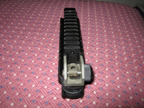 Accessories DPMS AR 15 Rear Sight With Scope Riser Inbuilt