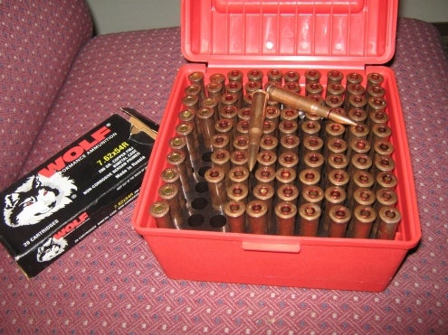 Ammo 94 Rounds Of 7.62x54r Moisin Nagant Wolf Russian 7n1