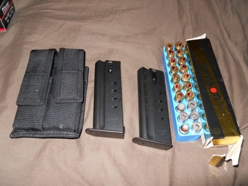 Accessories 50 Cal Desert Eagle Mags, Pouch & Ammo