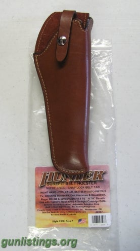 Accessories Hunter Leather Holster For .22 Auto Pistols