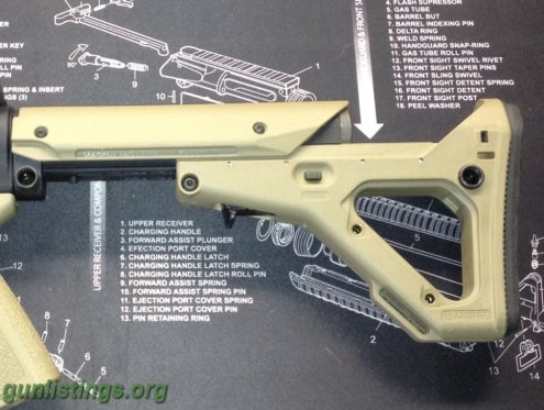 Accessories Magpul UBR AR-15 Adjustable Stock In FDE