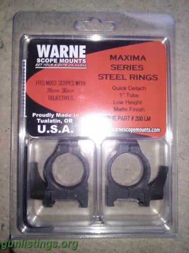 Accessories Brand New Warne Scope Mounts-The Best