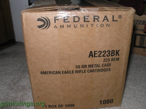 Ammo .223 AMMO NEW CASE-UNOPENED