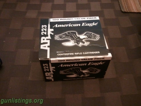 Ammo 100 Rounds Of Federal 223 55gr Fmj