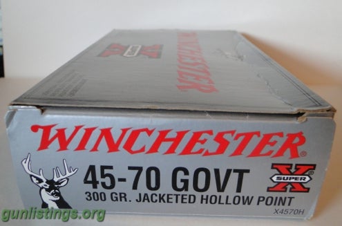 Ammo 1 Box Of Winchester 45-70 GOVT 300gr JHP Ammo