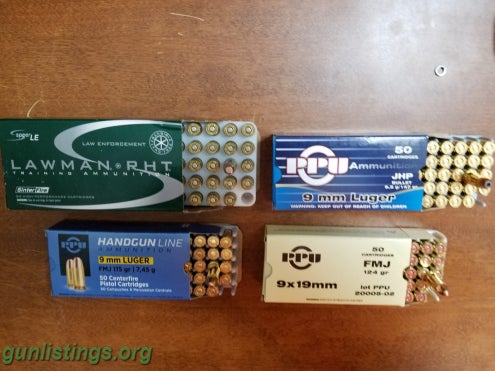 Ammo 9 Mm & 45 Acp Ammo LOWEST  PRICES