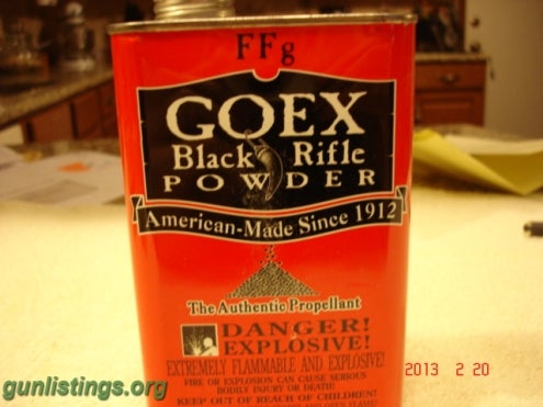 Ammo Black Powder Goex