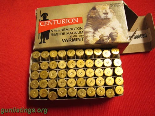 Ammo Centurion 5mm Rem Rimfire Mag Ammo