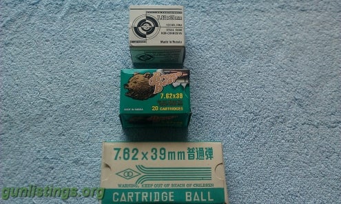 Ammo Chinese & Russian 7.62X39 Ammo