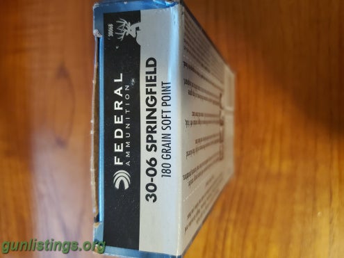 Ammo Federal 30-06 Ammo