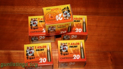 Ammo Golden Tiger 7.62x39 Ammo