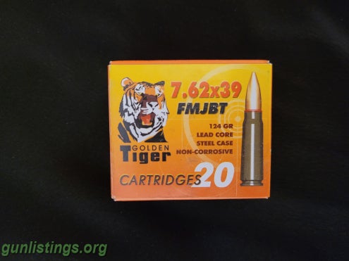 Ammo Golden Tiger 7.62x39 Ammo