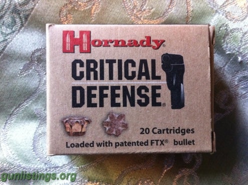 Ammo Hornady Critical Defense 40 Cal