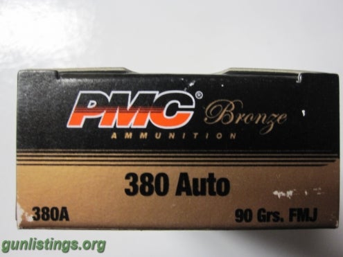 Ammo PMC .380 Acp