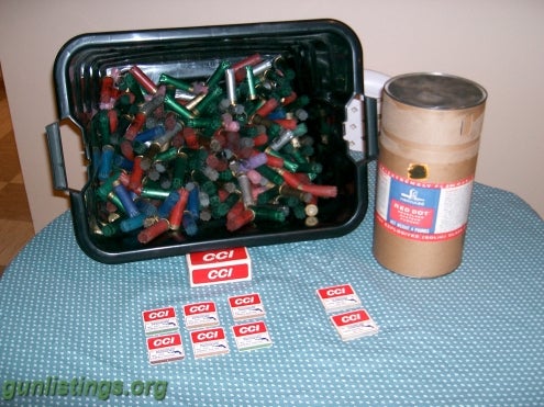 Ammo Reloading CCI Primers, Powder And 12ga