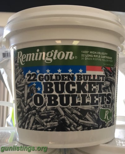 Ammo Remington Bucket Of Bullets 22lr HP