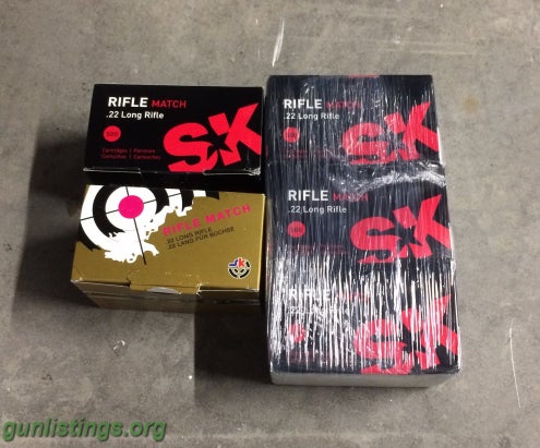 Ammo SK Rifle Match 22 LR