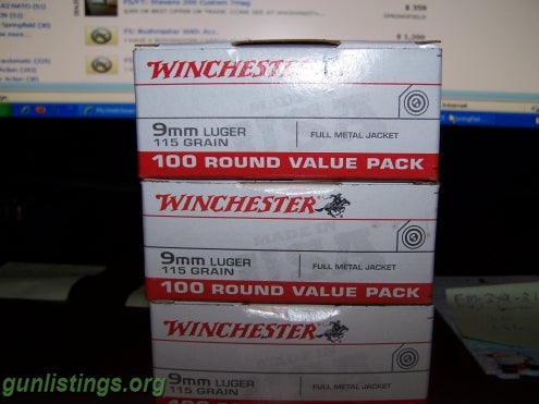 winchester 9mm ammo 500 rounds