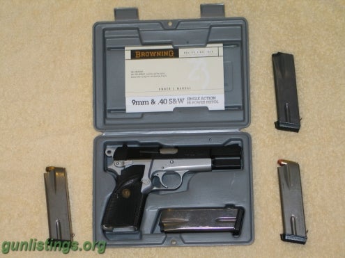 Pistols 1996 Browning Hipower Practical .40 Cal. S&W