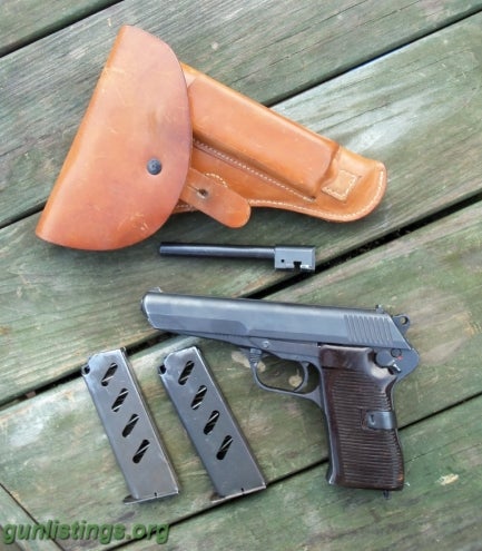 Pistols 7.62x25 CZ52 W/9mm Conversion 2 Mags And Holster