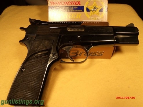 Pistols Belgium Browning High Power 9mm