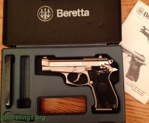 Pistols Beretta 85F Cheetah .380 Nickel Finish