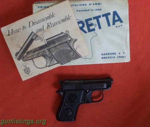 Pistols Beretta Minx 950B Antique With Original Box & Manual