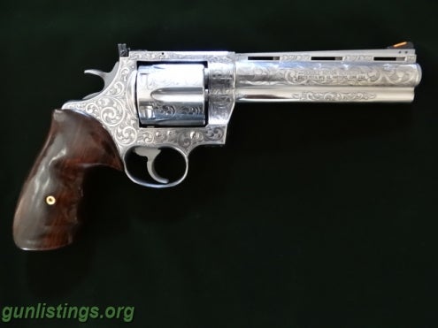 Pistols Colt Anaconda Fully Engraved Revolver