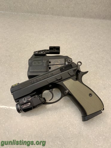 Pistols CZ 75 Compact + TLR7A + Holster