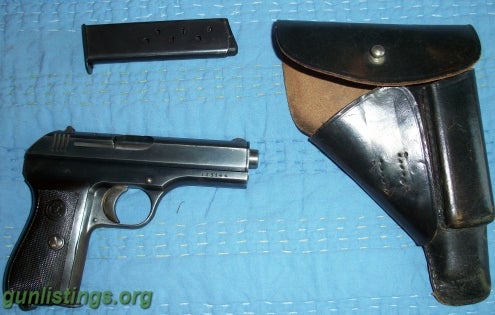 Pistols Early CZ Model 27 Nazi Marked.