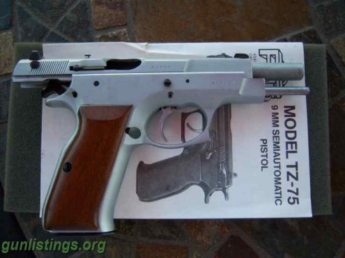 Pistols FIE Model TZ-75 9mm Semiautomatic Pistol