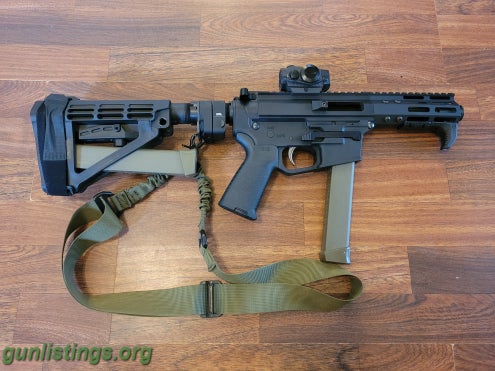 Pistols Folding 9mm AR15 Pistol