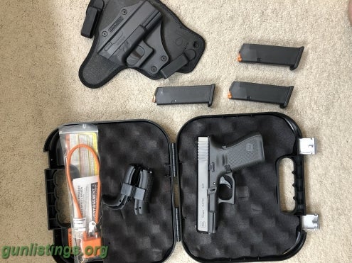 Pistols Glock 19 Gen 5 With Alien Gear Iwb Holster