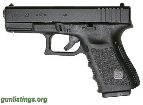 Pistols Glock 23 40 Cal.