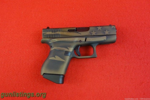 Pistols Glock 43x Limited Edition American Flag