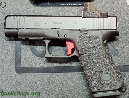 Pistols Glock 48 MOS W/ Holosun 507k, Apex Trigger