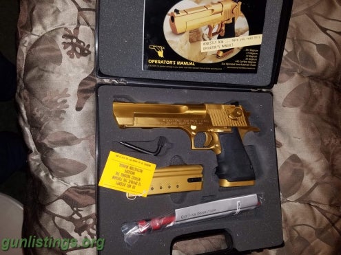 Pistols Gold Desert Eagle 50 Cal