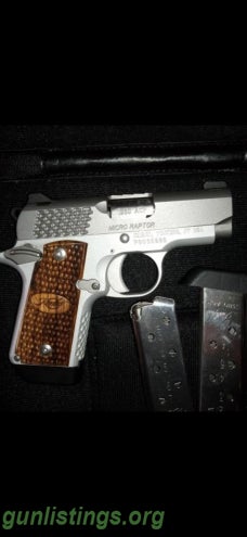 Pistols Kimber Micro Raptor 380ACP