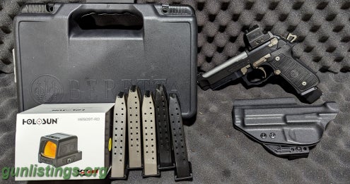 Pistols LANGDON TACTICAL BERETTA 92G ELITE LTT 9MM 7 MAGS