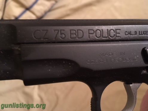 Pistols Rare CZ 75 BD Police