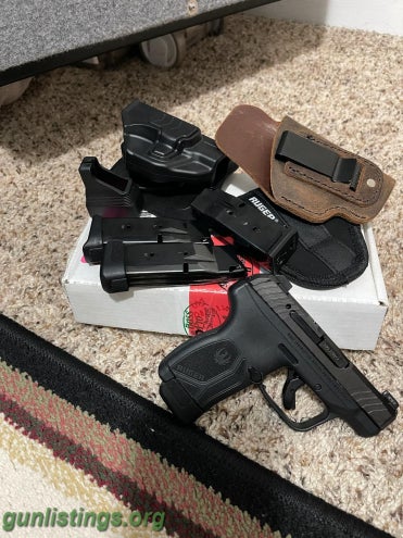 Pistols Ruger 380 Max, Extra Mags And Holsters