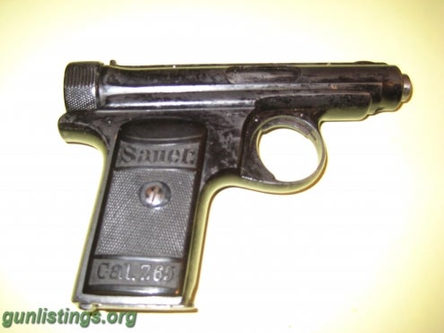 Pistols Sauer Pistol;German Officers 7.65mm