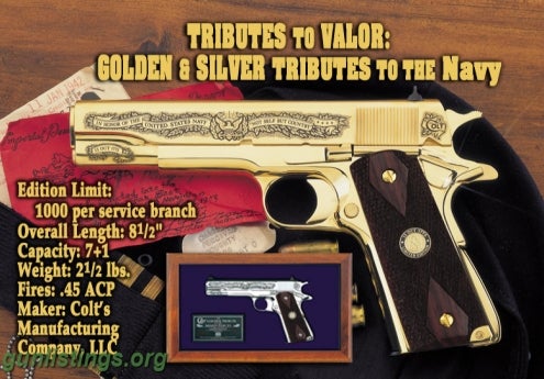 Pistols Silver Tribute Colt .45 - US Navy