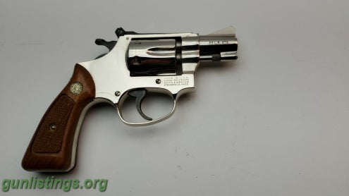 Pistols Smith & Wesson Model 34-1 Kit Gun 22LR Nickel